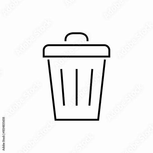 waste basket icon sign vector