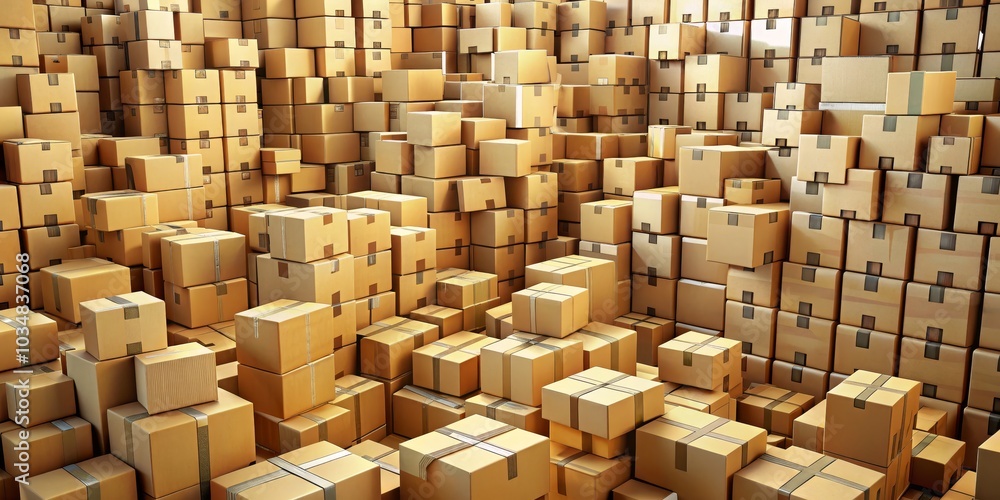 Stack of Cardboard Boxes, Warehouse Storage, Shipping ,warehouse ,shipping Stack of Cardboard Boxes, Warehouse Storage, Shipping ,warehouse ,shipping