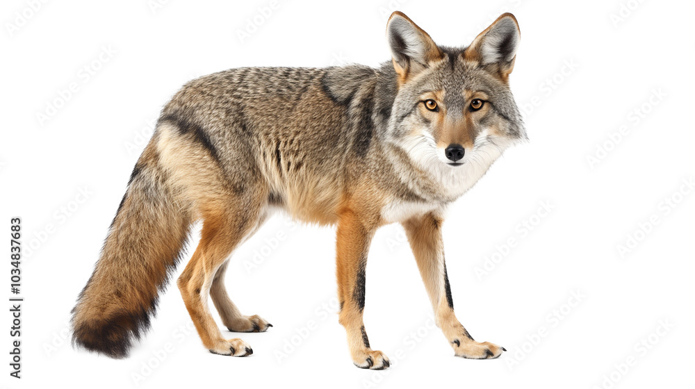Obraz premium Jackal Standing in Open Field
