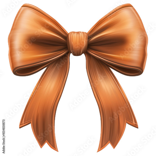 red bow isolated on white
