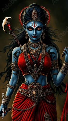 Image of Hindu Religion Goddess Lord Maha Kali