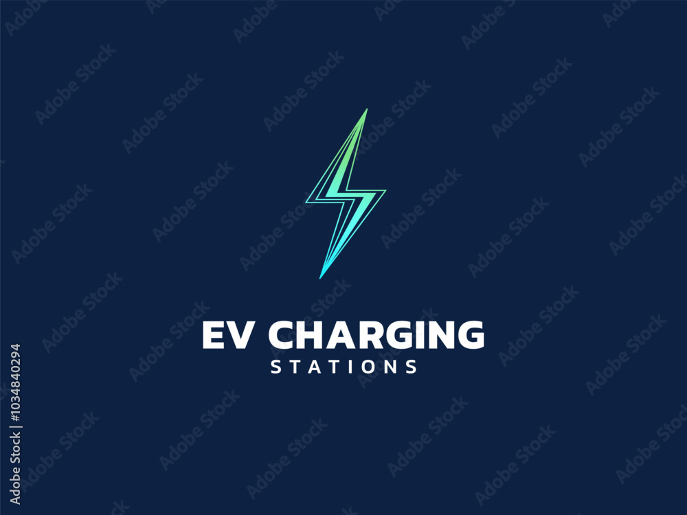 Electric vehicle charging with lightning bolt hologram lines symbol logo vector design concept. EV charging logotype symbol for Electric Car, EV station, ui, business, infographic, web, clean energy. Electric vehicle charging with lightning bolt hologram lines symbol logo vector design concept. EV charging logotype symbol for Electric Car, EV station, ui, business, infographic, web, clean energy.