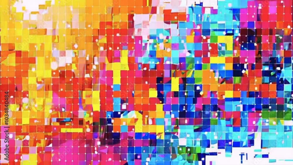 Abstract Colorful Background with Squares and Grid. Abstract Colorful Background with Squares and Grid.