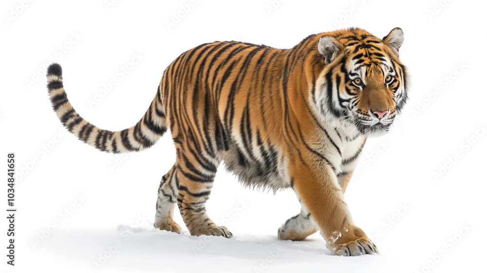 Powerful Tiger Roaming the Jungle Powerful Tiger Roaming the Jungle