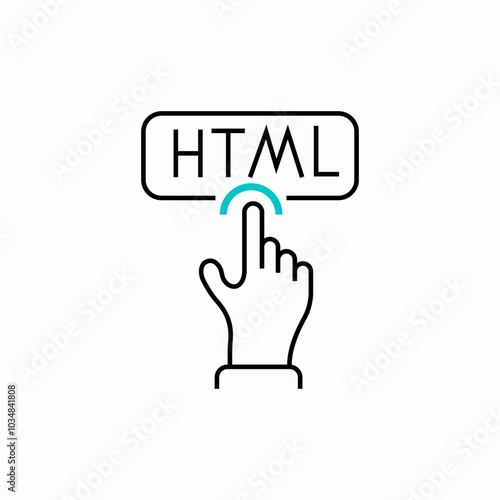 html click icon sign vector