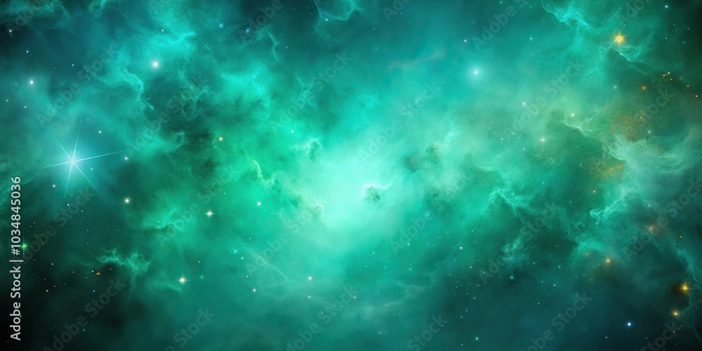 Teal and green nebulous blur background silhouette Teal and green nebulous blur background silhouette