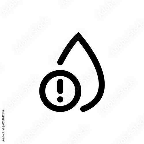 water error icon sign vector