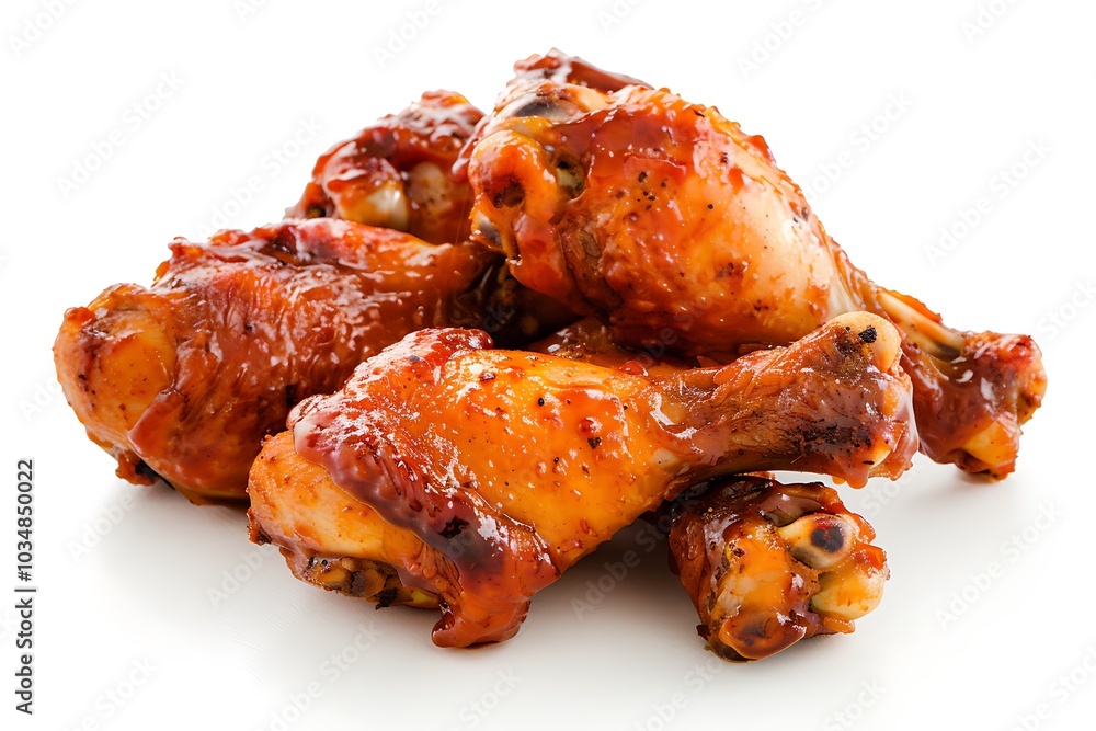 roasted chicken with vegetables isolated on a white background, Generative AI roasted chicken with vegetables isolated on a white background, Generative AI