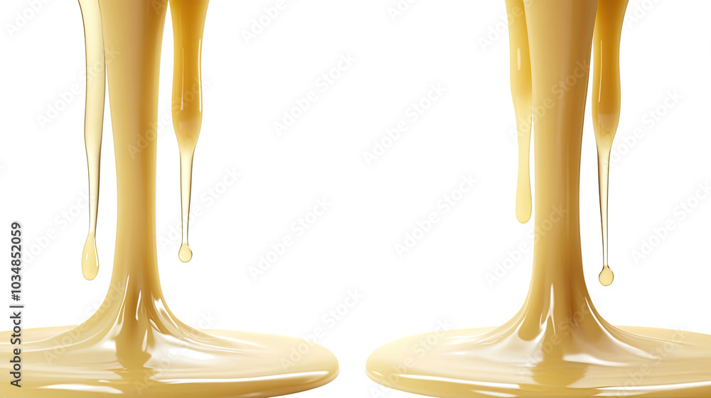 Creamy Melted Cheese Cascading Down in an Isolated Collection Generative AI Creamy Melted Cheese Cascading Down in an Isolated Collection Generative AI