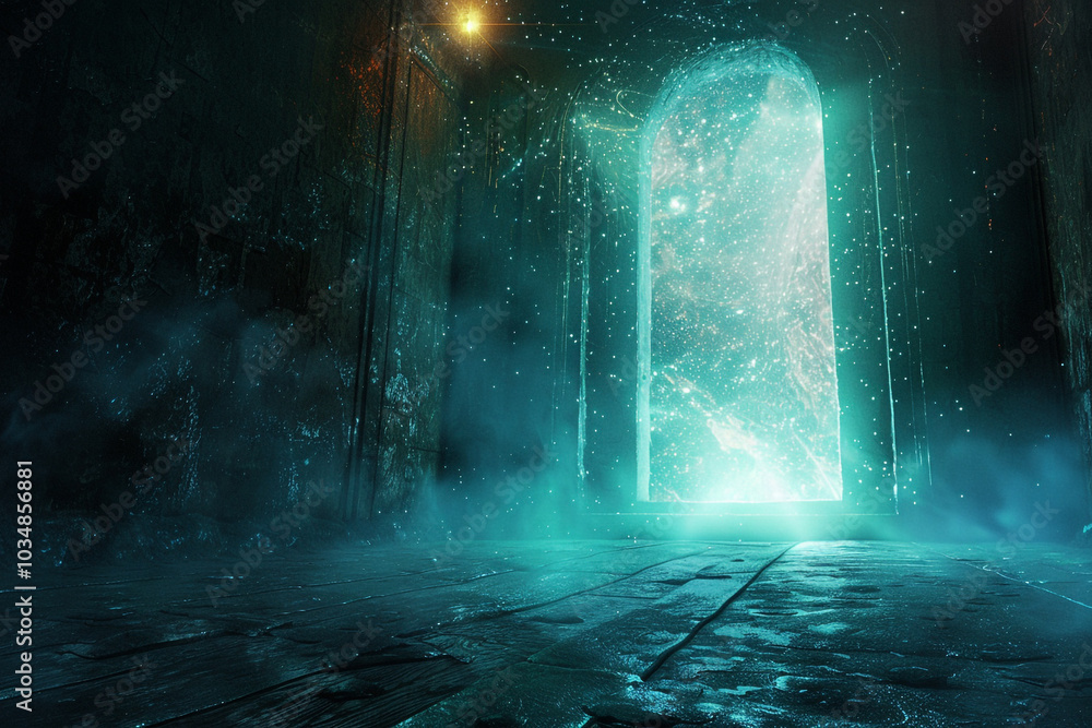 Fototapeta premium Mysterious Doorway to Another Dimension