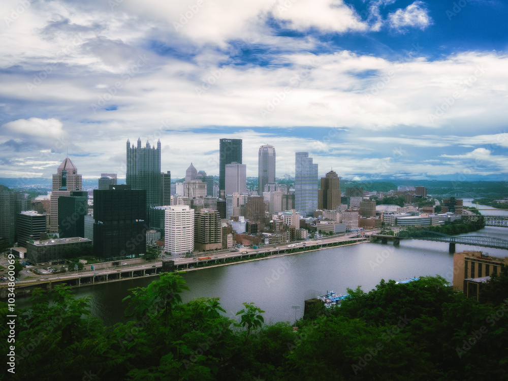 Urban Serenity: Pittsburgh's Skyline Urban Serenity: Pittsburgh's Skyline