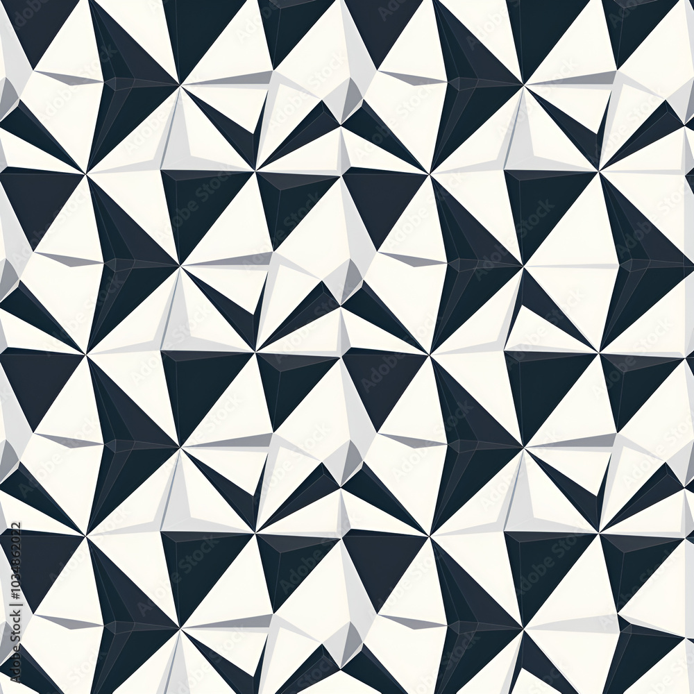 Geometric contrast in black and white patterns Geometric contrast in black and white patterns