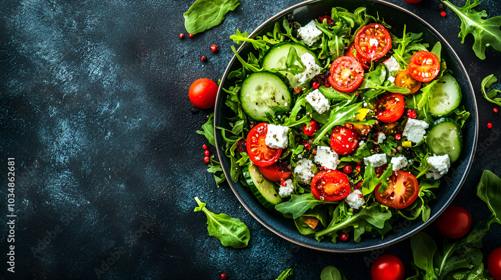 Vibrant greek salad delight Vibrant greek salad delight