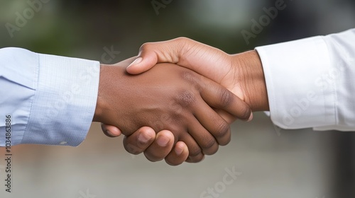 Handshake Agreement Business Partnership Deal Closeup Collaboration Success