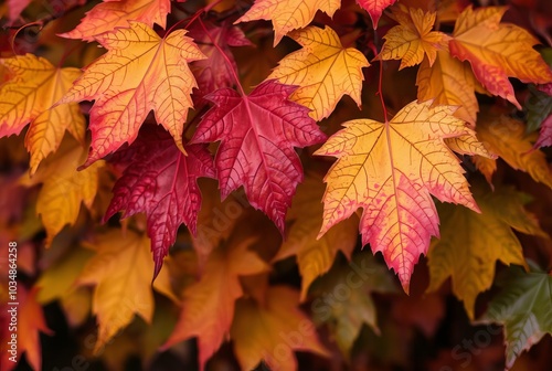 _ . Autumn Leaves Capture the vibrant colors through shading and