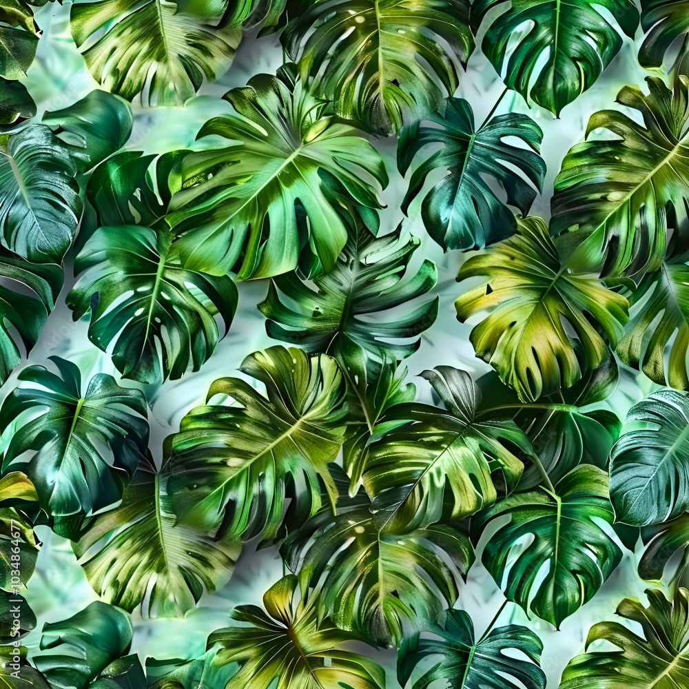Tropical leaf pattern background Tropical leaf pattern background