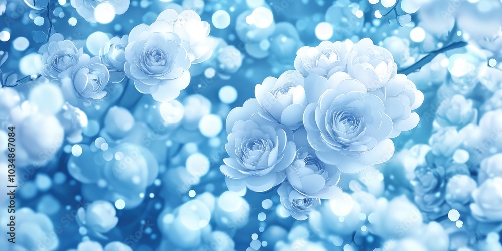 Elegant white blossoms on a serene natural backdrop, Elegant white flowers on a calm natural background Elegant white blossoms on a serene natural backdrop, Elegant white flowers on a calm natural background