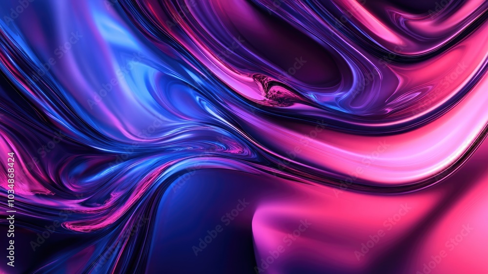 Abstract Wavy Pattern with Pink and Blue Gradient Abstract Wavy Pattern with Pink and Blue Gradient
