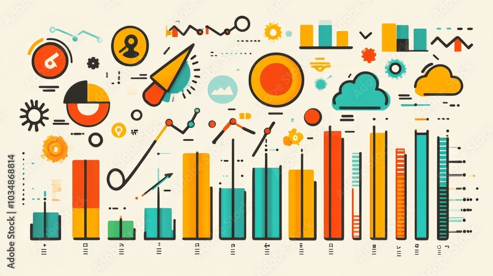 Colorful Business Charts and Graphs Infographic Design Colorful Business Charts and Graphs Infographic Design