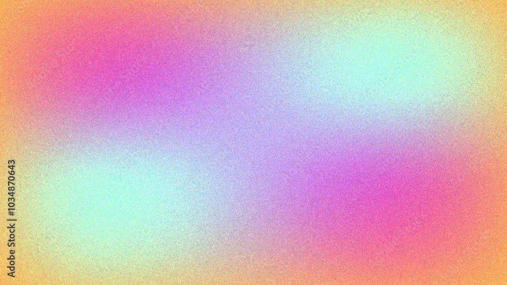 Blurred colored gradient mesh abstract background.90s, 80s retro style. Iridescent graphic template for brochure, flyer, poster design, wallpaper, mobile screen. Colorful gradient. Rainbow backdrop.