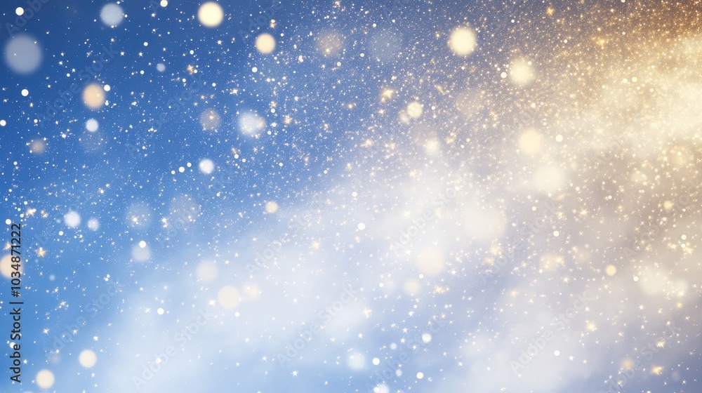 Obraz premium Abstract background featuring stardust particles with shimmering effects in the sky