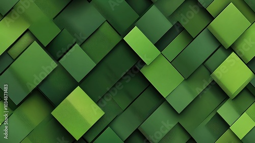 Abstract green rhombus design element