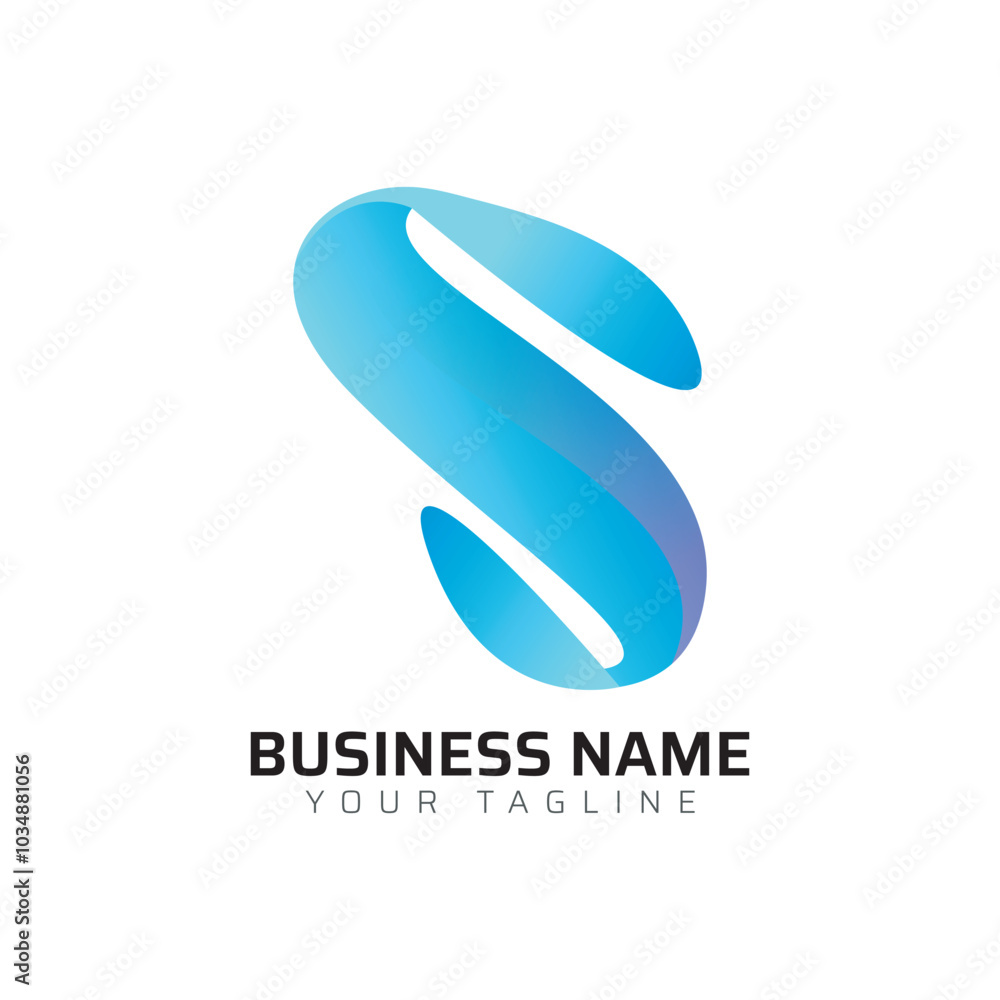 Fototapeta premium S Premium Gradient Letter Logo