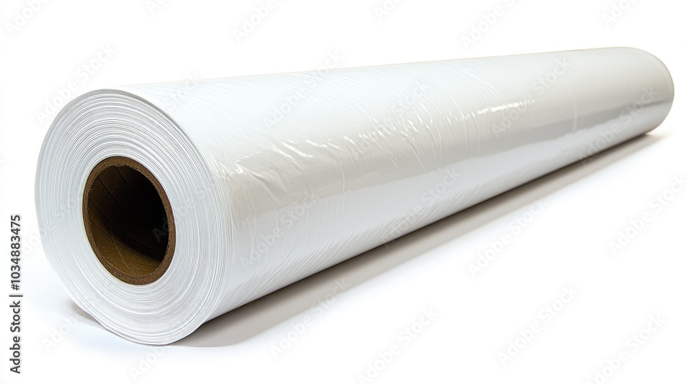 A smooth roll of white fabric stretching across a seamless white backdrop. Clean and minimal composition ideal for product packaging concepts. A smooth roll of white fabric stretching across a seamless white backdrop. Clean and minimal composition ideal for product packaging concepts.