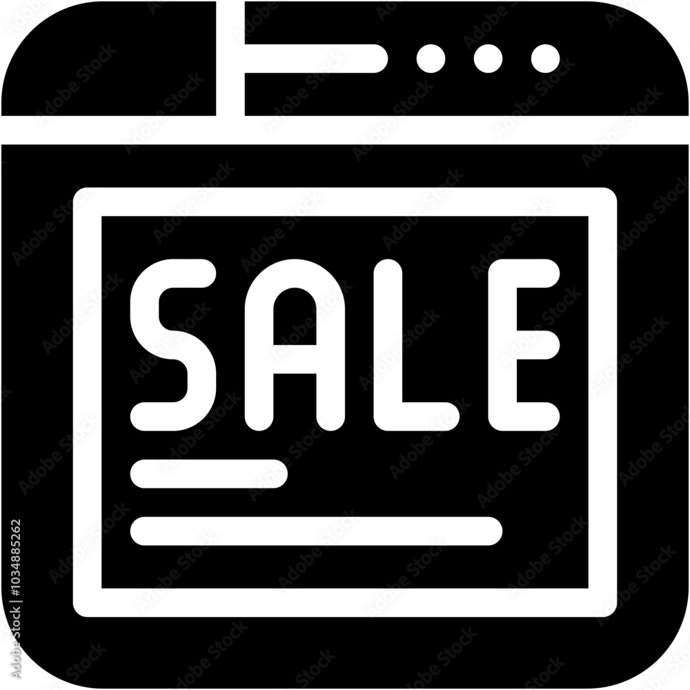 Vector Icon for Website, purchase, ecommerce, sale