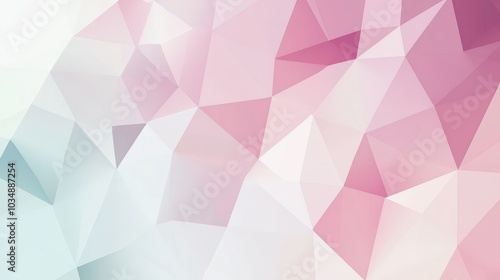 Abstract geometric design featuring soft pink and white hues with a modern aesthetic.