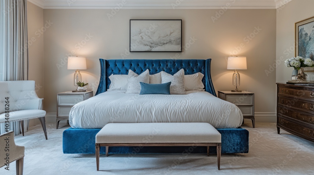 Fototapeta premium Luxurious Bedroom Interior Design