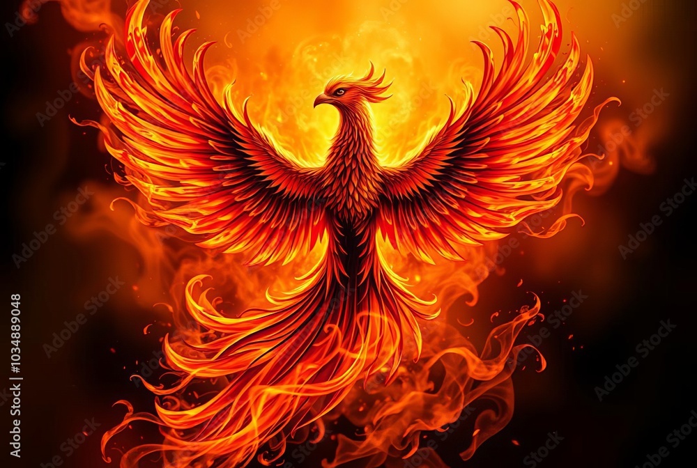 Phoenix A bird that bursts into flames and is reborn from its as Phoenix A bird that bursts into flames and is reborn from its as