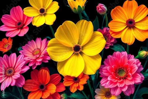 Wallpaper Mural Pentagonal Star A holographic five pointed star its points radia Torontodigital.ca