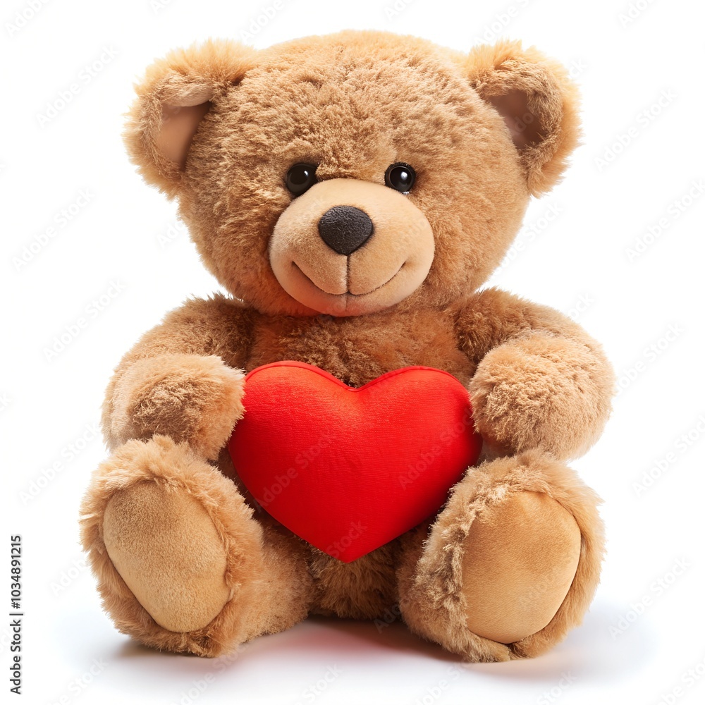 Fototapeta premium teddy bear and heart