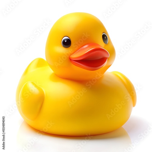 yellow rubber duck isolated