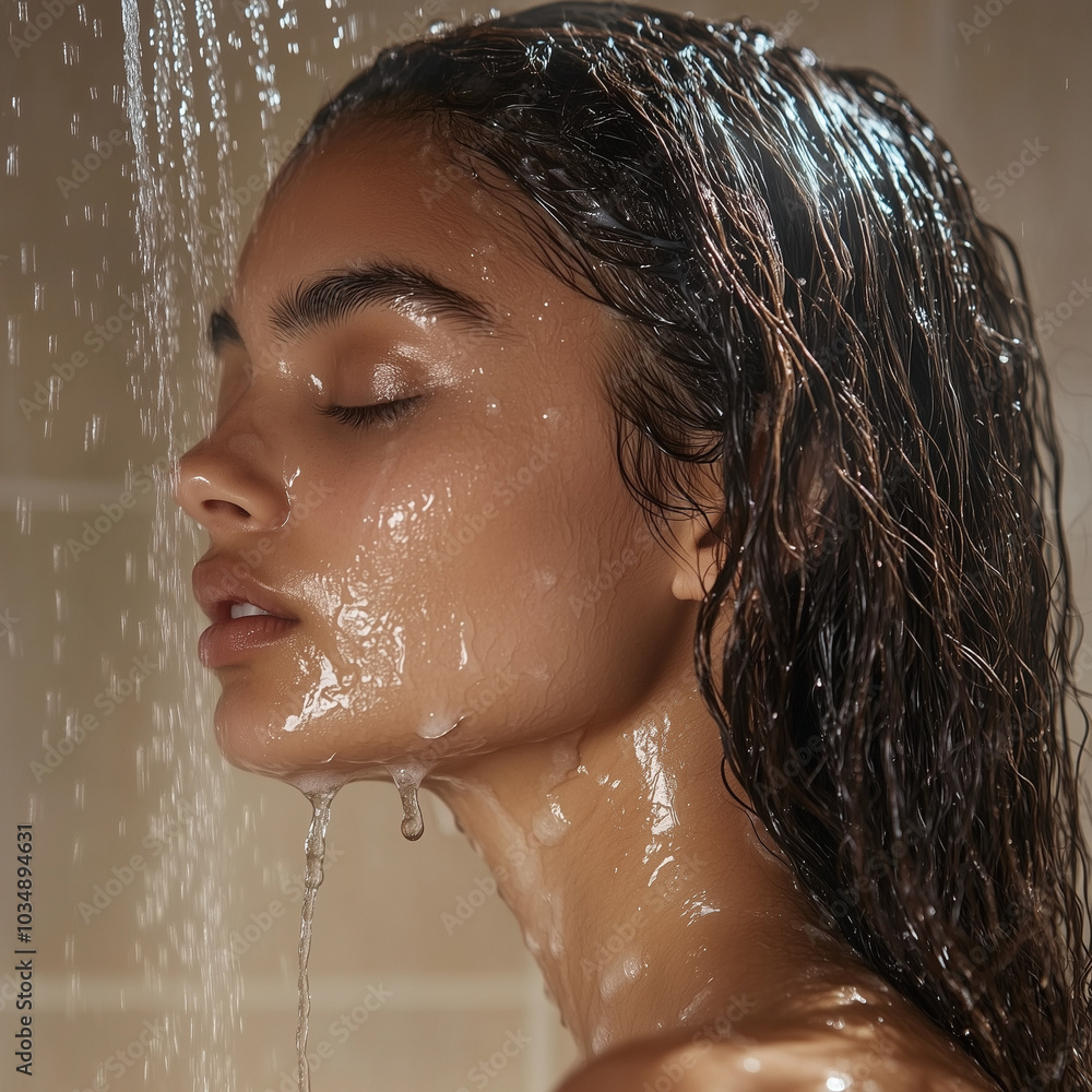 woman washing their face woman washing their face