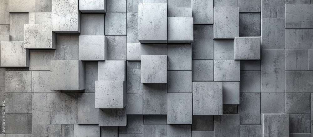 Grey Quadtrates In A Light Grey Background Grey Quadtrates In A Light Grey Background