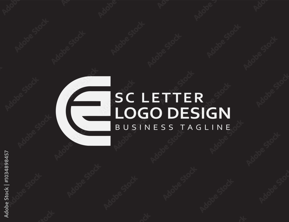 Trendy and Professional S C logo design vector template Trendy and Professional S C logo design vector template