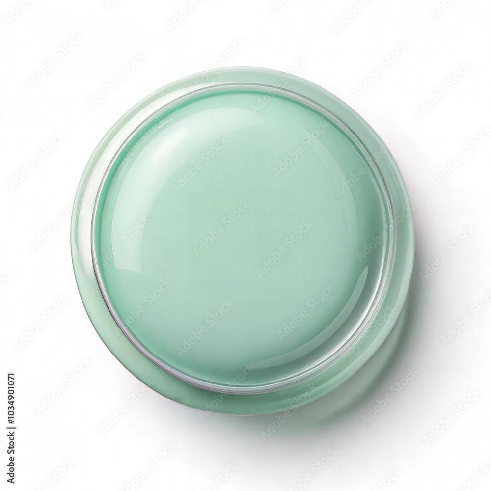 Soft mint green paint swatch on white background Soft mint green paint swatch on white background