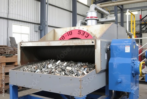 Eddy Current Separator A machine that separates non ferrous mate photo