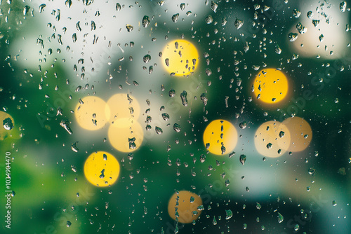 Drops of Rain on Glass