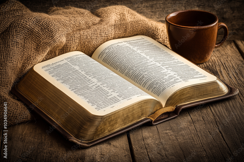 Fototapeta premium Warm Morning with Open Book
