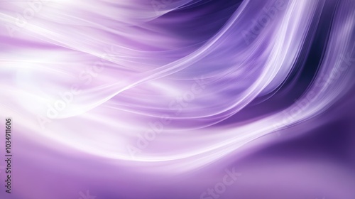 Abstract image featuring softly blurred lines in shades of purple creating a flowing and dreamy effect