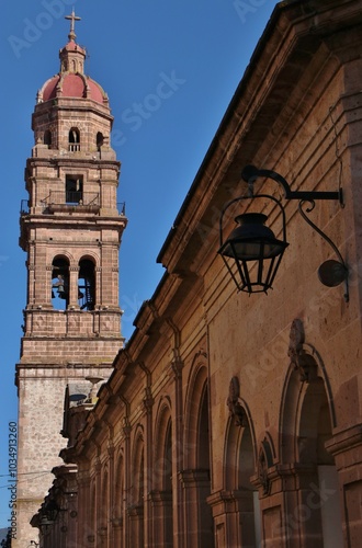Obraz na płótnie Centro histórico del Morelia Michoacán, México w salonie