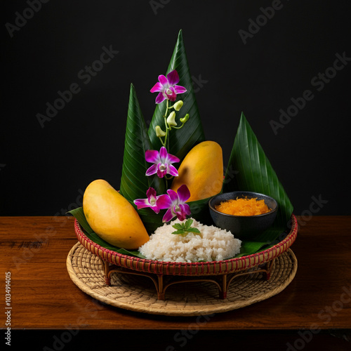 Traditional dessert setup w...