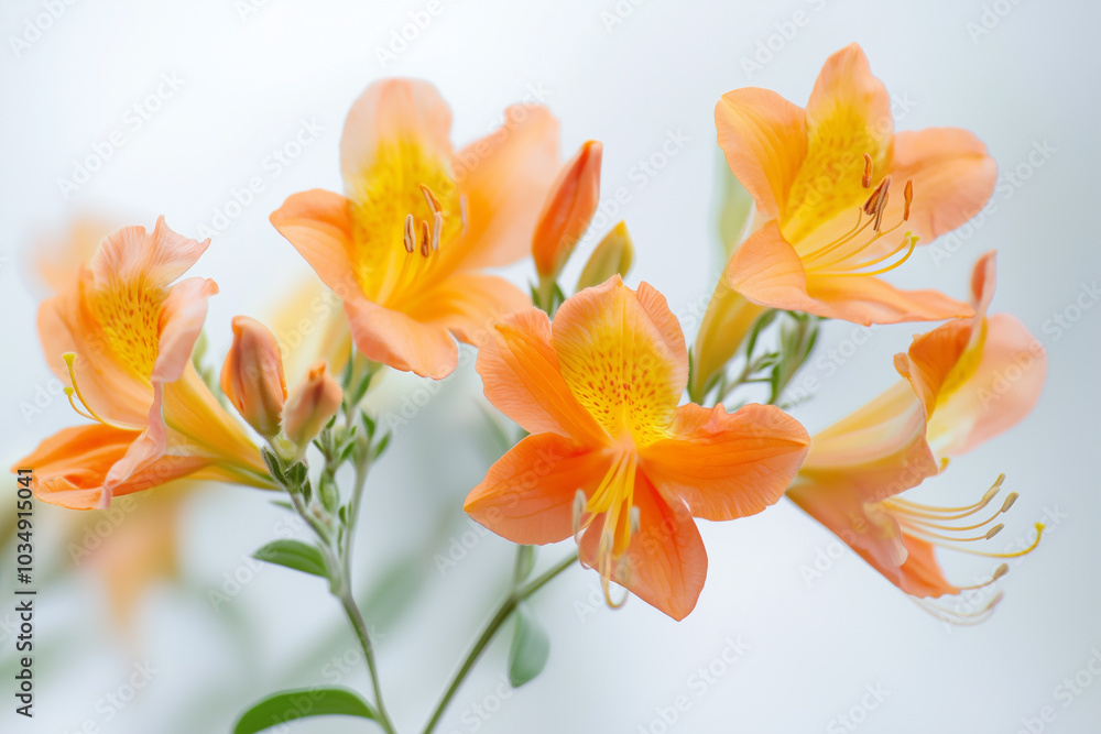 Fototapeta premium Delicate Orange Floral Arrangement