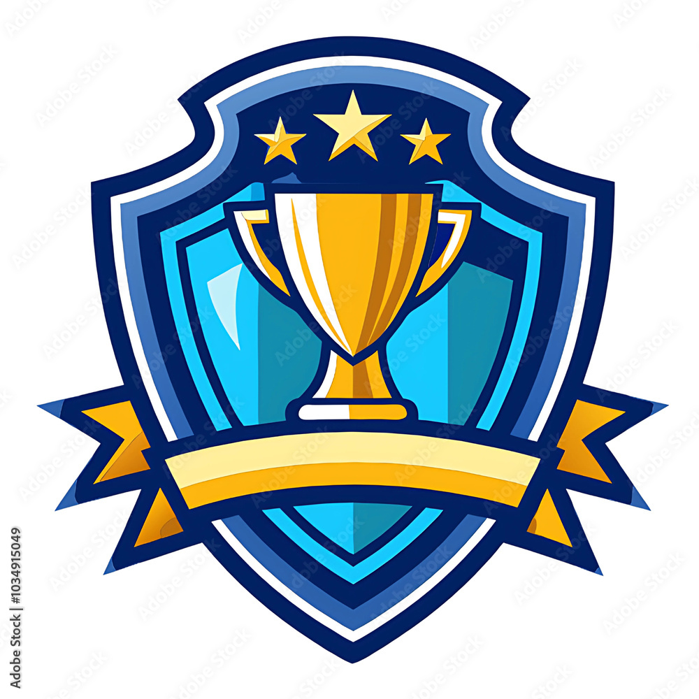 Champions Trophy Vector Logo Icon Winner Award Logo Template with Transparent Background Champions Trophy Vector Logo Icon Winner Award Logo Template with Transparent Background
