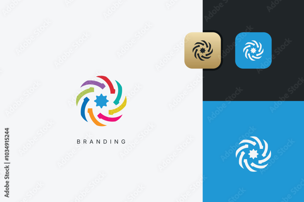 Abstract Minimalist Digital Multimedia Logo Design Abstract Minimalist Digital Multimedia Logo Design