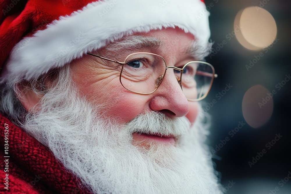 Retrato de Santa Claus. Época navideña. Retrato de Santa Claus. Época navideña.