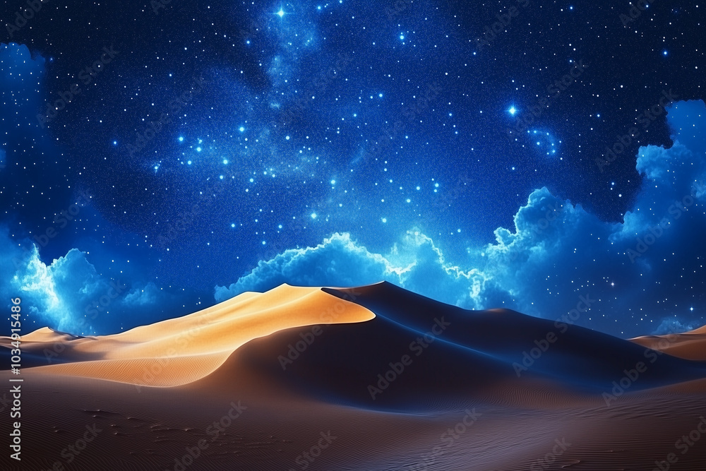 Fototapeta premium Serene Night in the Desert